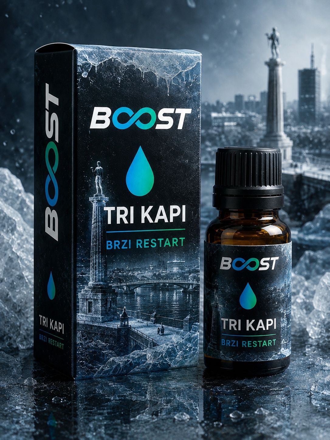Boost Tri Kapi bočica i kutija